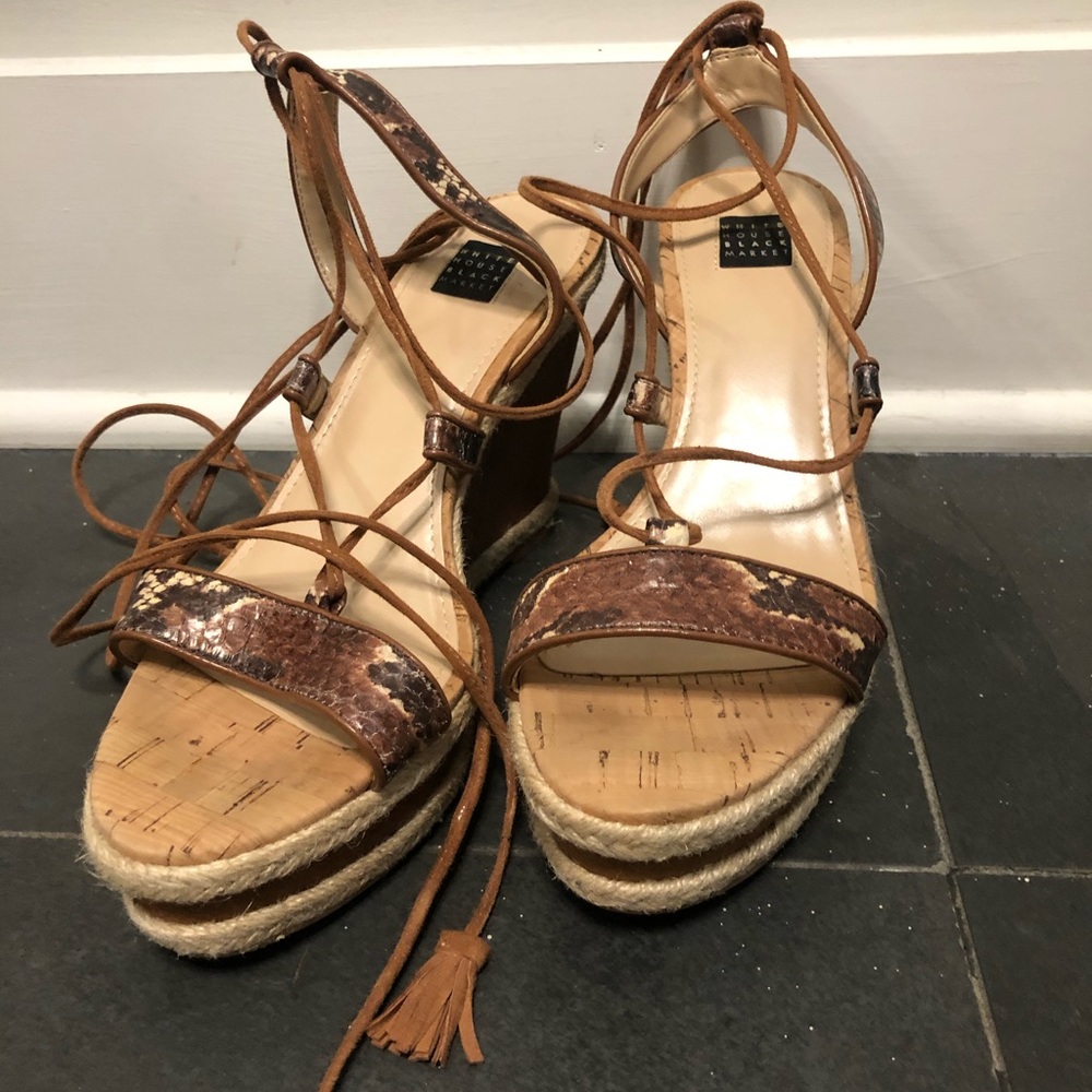 White House Black Market wedge Sandals